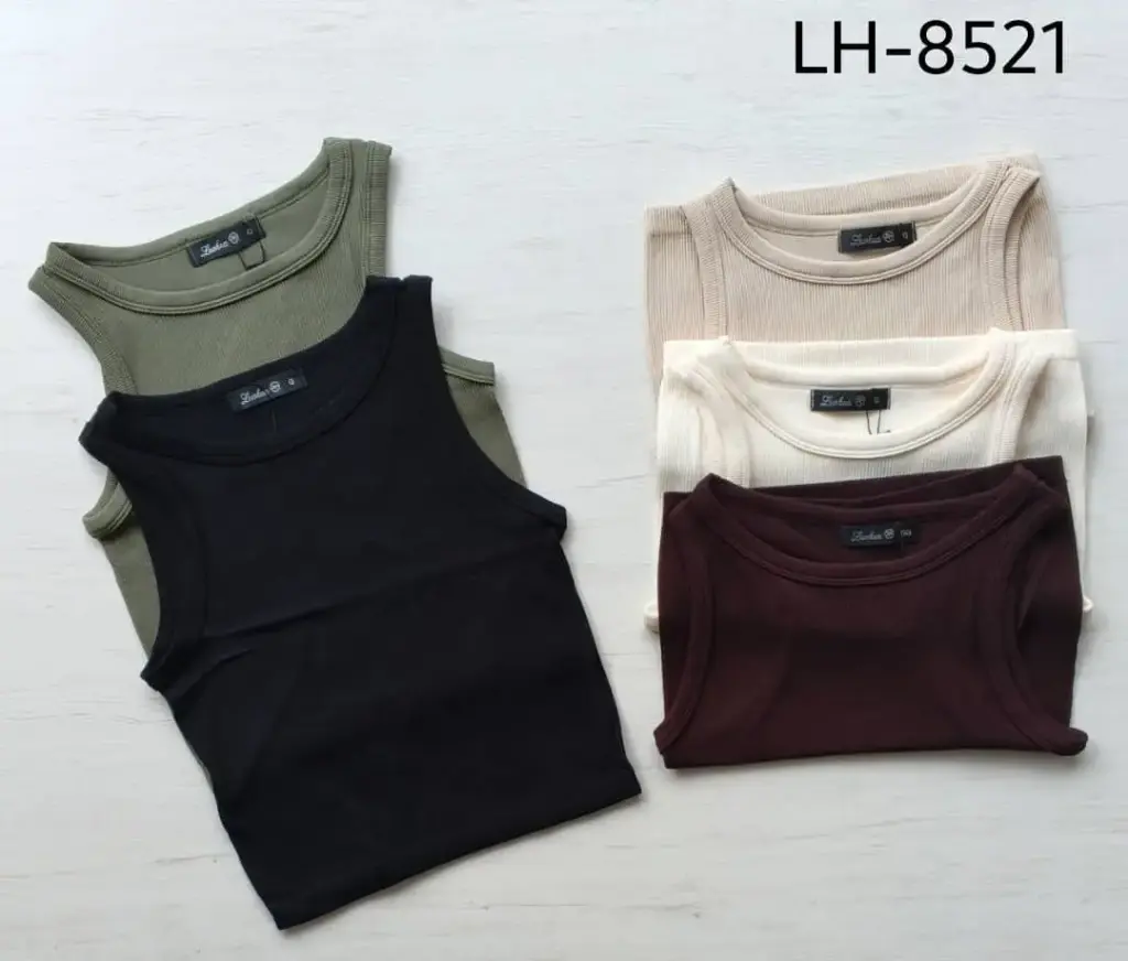 MEDIA DOCENA TOPS ACANALADO