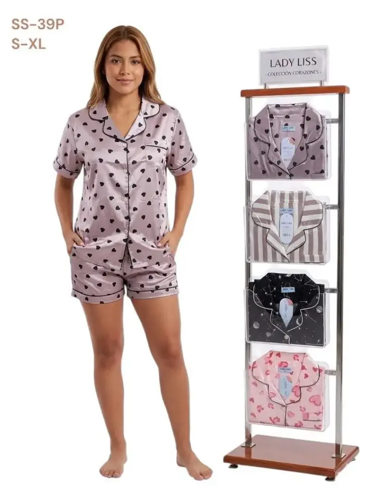 MEDIA DOCENA - PIJAMA ESTAMPADA LARGA 