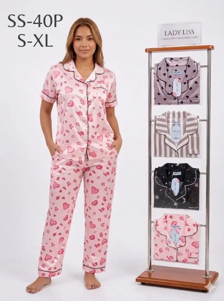 MEDIA DOCENA - PIJAMA ESTAMPADA LARGA