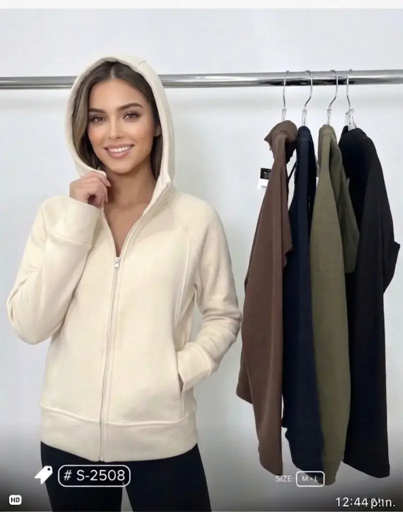 UNIDAD - CHAQUETA DEPORTIVA TELA TERCIOPELO
