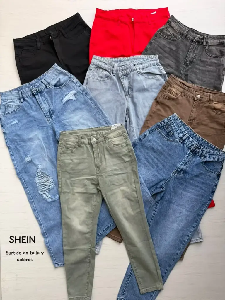 DOCENA - PANTALON SHEIN SURTIDA 
