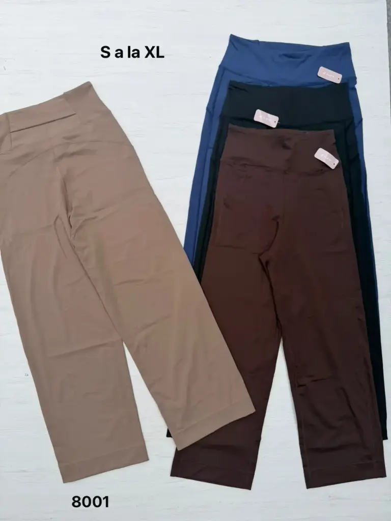 MEDIA DOCENA - LEGGUINS WIDE LEG CON BOLSILLO