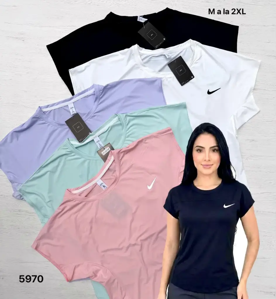 MEDIA DOCENA - FRANELAS NIKE ALTA GAMA CORTE ANCHO