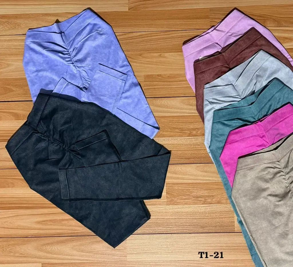 MEDIA DOCENA LEGGINS CORTE V PRELAVADO PREMIUM