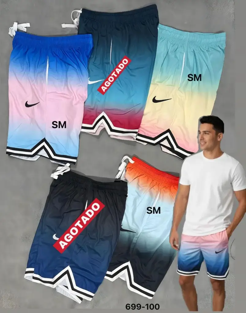 SHORT NBA DEGRADE CABALLERO UNIDAD C/U