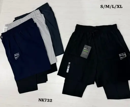 [NK732] SHORTS CON LICRA CABALLERO