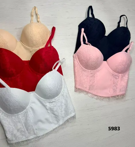 [5983] MEDIA DOCENA - CORSET UNICOLOR