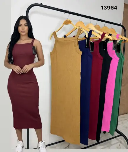 [v13964] MEDIA DOCENA - VESTIDO GRUESO CANALE 