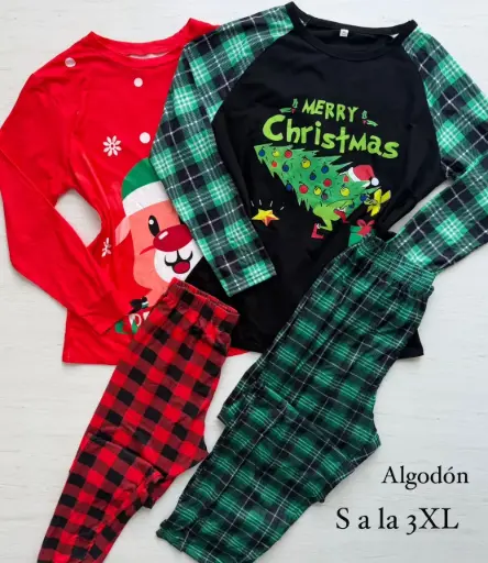 [PIJAMA NAVI] DOCENA SELLADA- PIJAMAS NAVIDEÑAS  SURTIDA EN MODELOS